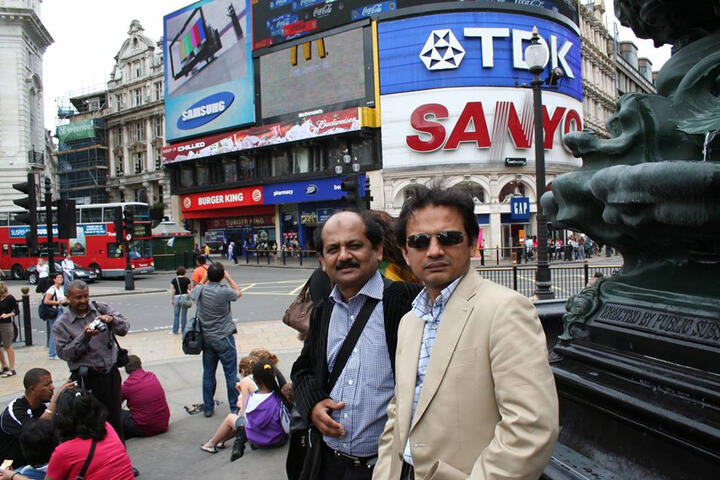 2007 With my younger brother, London